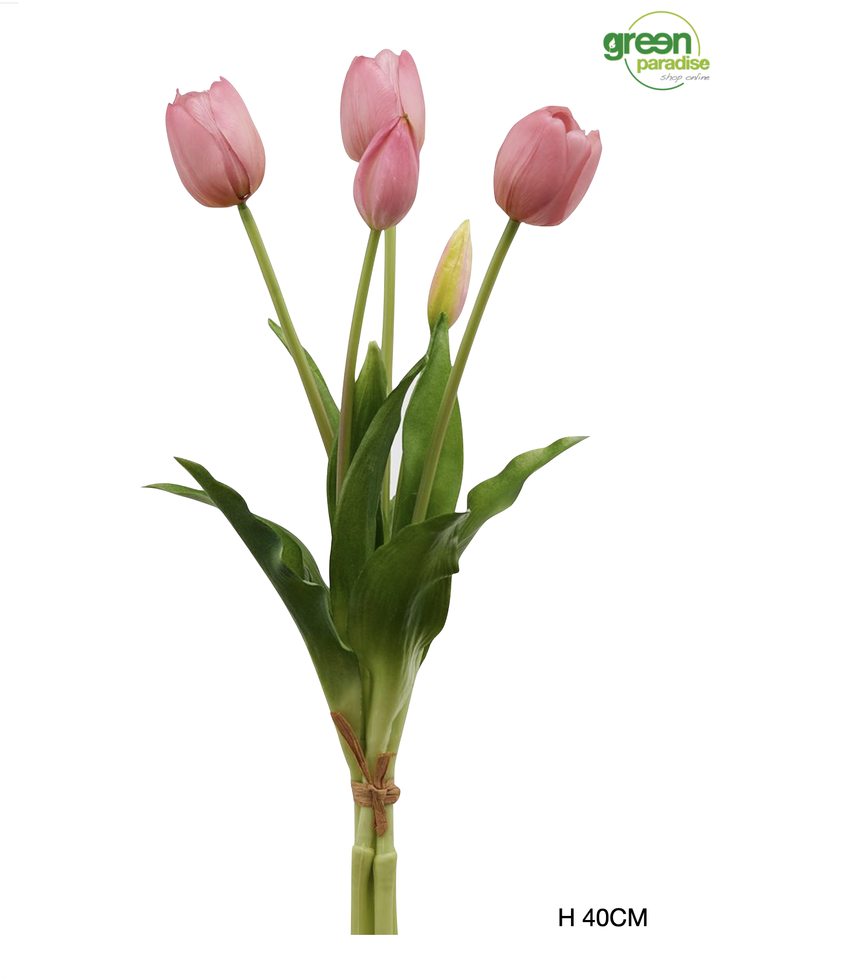 Vaso 3 Tulipani sfumato rosa